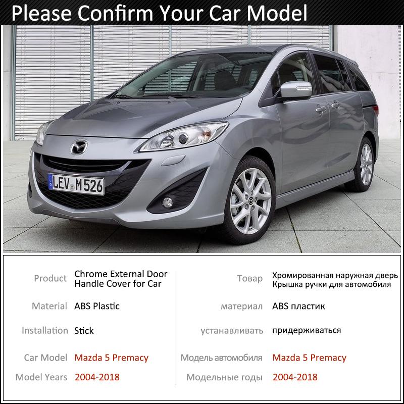 Черный чехол на дверную ручку из углеродного волокна для Mazda 5 Premacy 2004 ~ 2018 2005 2010 2013 2017, автомобильные аксессуары, набор наклеек
