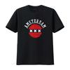 Amsterdam T Shirt vintage Washed Breathable designer clothes Slightly Versatile Top For Everyday Wear Unisex Comfortable