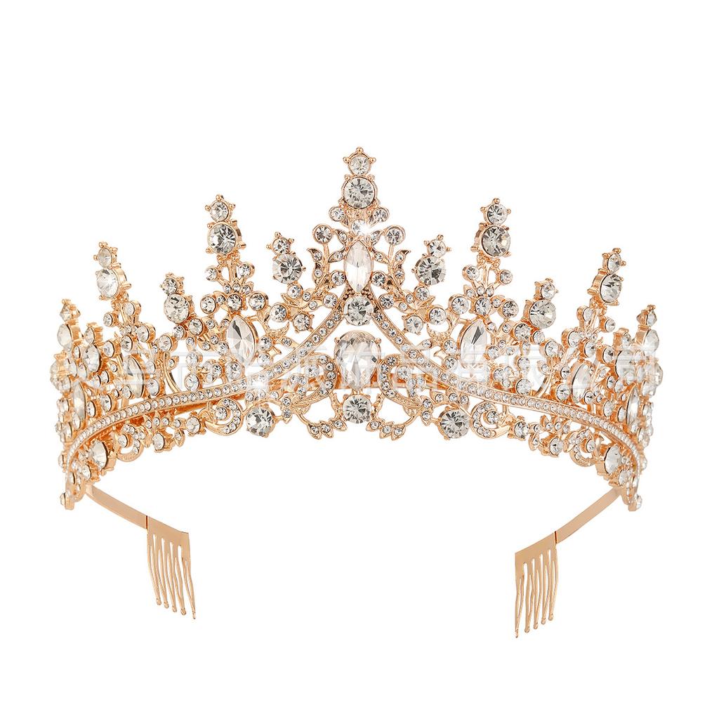 Свадебный головной убор Аксессуары для волос Банкетная вечеринка Прическа Корона Корона