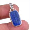 Натуральный лазурит, драгоценный камень, ручная работа, подвеска-подарок из стерлингового серебра 925 пробы, 1,25 дюйма G3y76