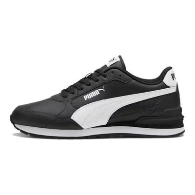 Кроссовки ST Runner v4 кожаные черно-белые унисекс 399068-01