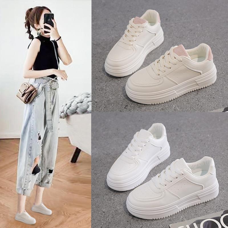 New Students' Versatile Casual Women's Thick-soled Board Shoes