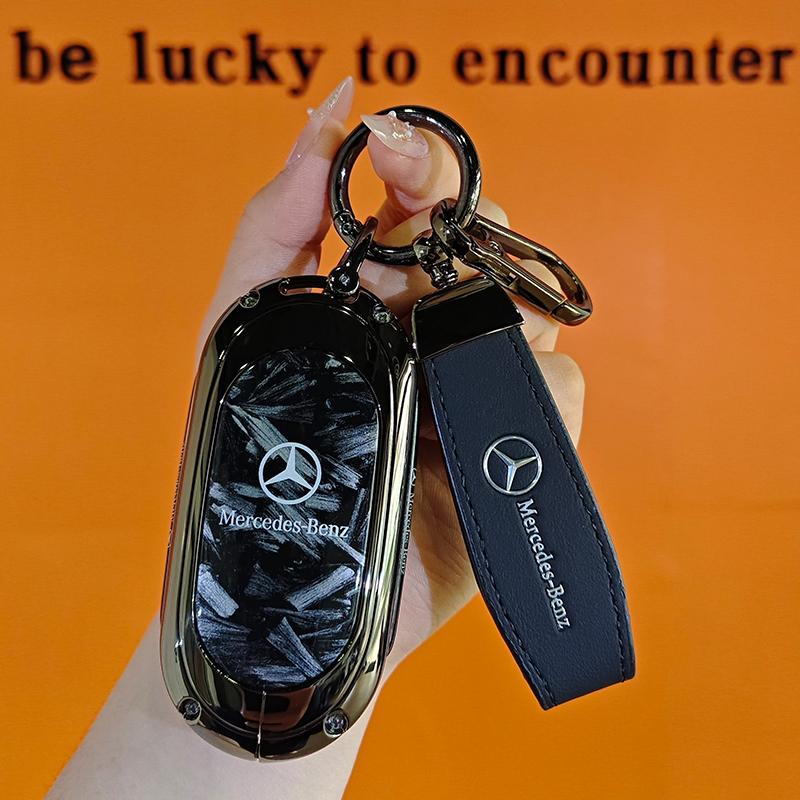 QOK3 3BTN Fashion Soft TPU Car Key Case For Mercedes Benz A C E S G Class GLC CLE CLA GLB GLS W177 W205 W213 W222