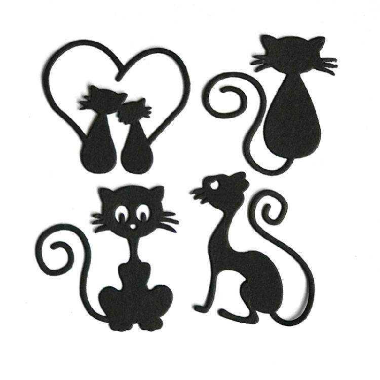 Кошечки Костюм Нож Форма DIY Печать Стальная Форма для Поделок Изготовления Открыток