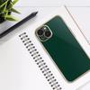 Coque de Protection - Luxe Fashion - pour iPhone 12 Pro - Vert nuit - Antichoc - Bordure Or