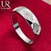 925 Sterling Silver AAA Zircon Ring Fashion Wedding Jewelry