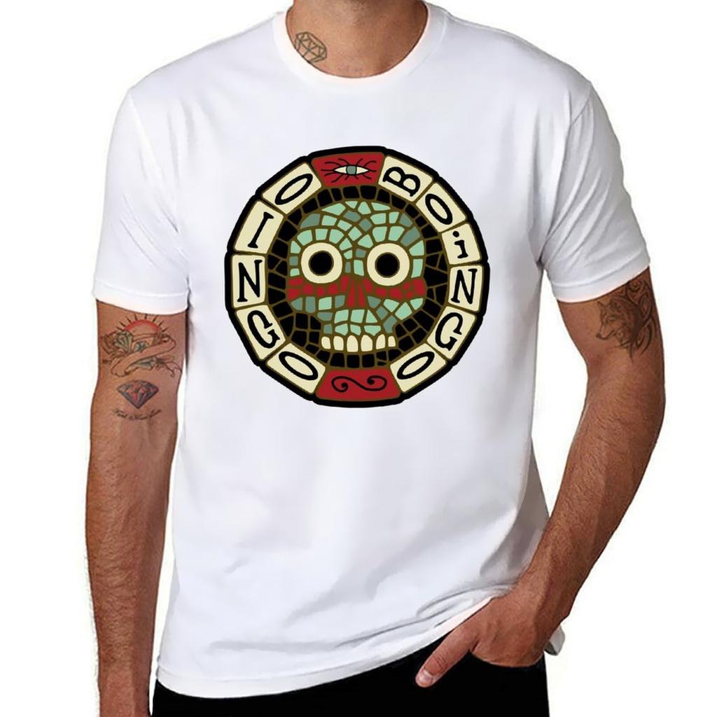 Oingo boingo T-Shirt man t shirt cotton high quality black cotton t-shirt plain for man package T-Shirt