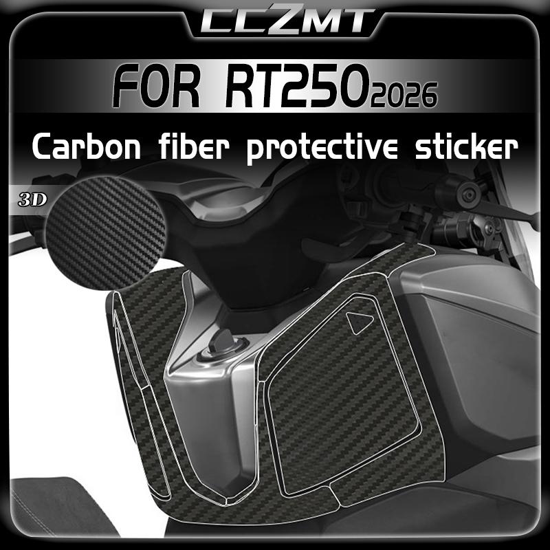 For CYCLONE RT250 rt 250 2026 3D Carbon fiber decorative stickers fuel tank stickers modified film motorcycle accessories