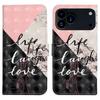 For iPhone 17 Pro Max Case 3D Creative Pattern PU Leather Stand Phone Cover