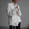 Imitation Mink Knitted Cardigan Women's Autumn and Winter New Loose and Lazy Long-sleeved Sweater Jacket