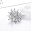 Brooch Pin Creative Clothes Accessories Alloy Geometry Rhinestone Corsage Brooch for Party