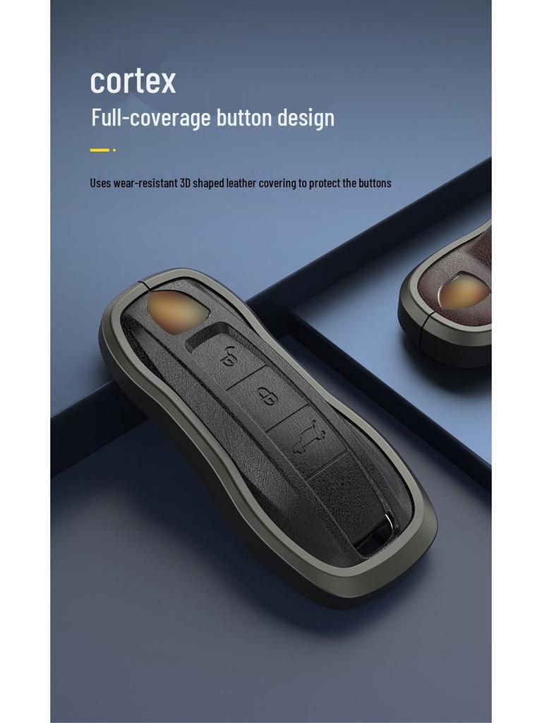 Porsche Key Case for Panamera, Macan, Cayenne, Taycan, 718, 911