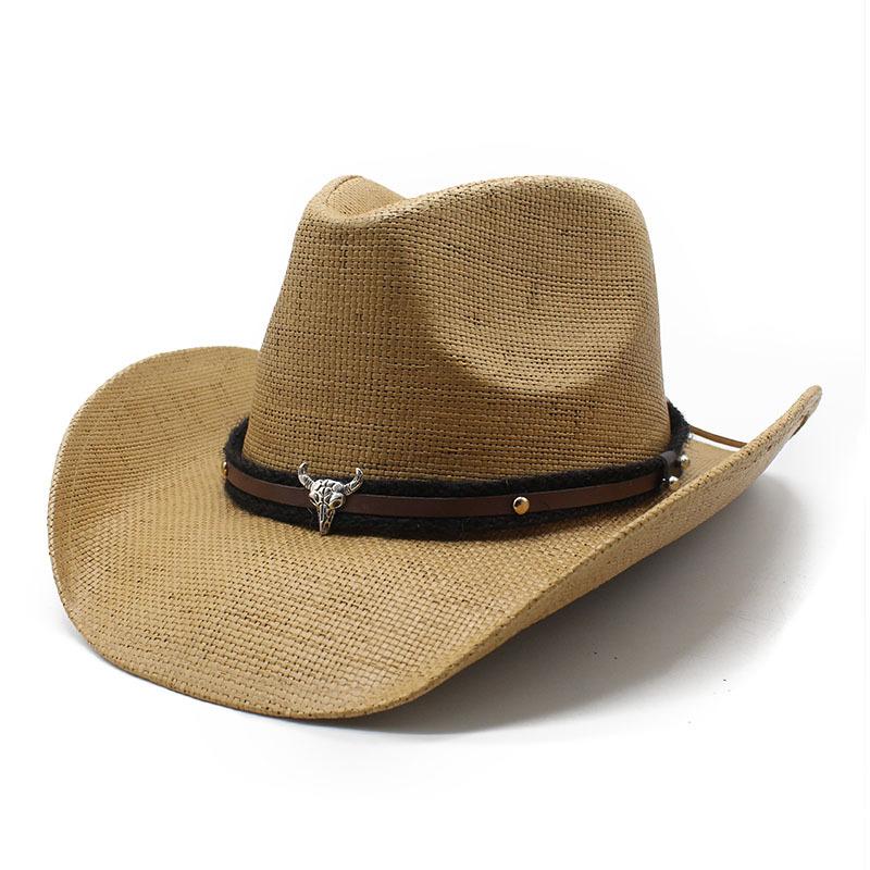 Outdoor Travel Hat European And American Men'S And Women'S Fashion Jazz Hat Western Cowboy Straw Hat