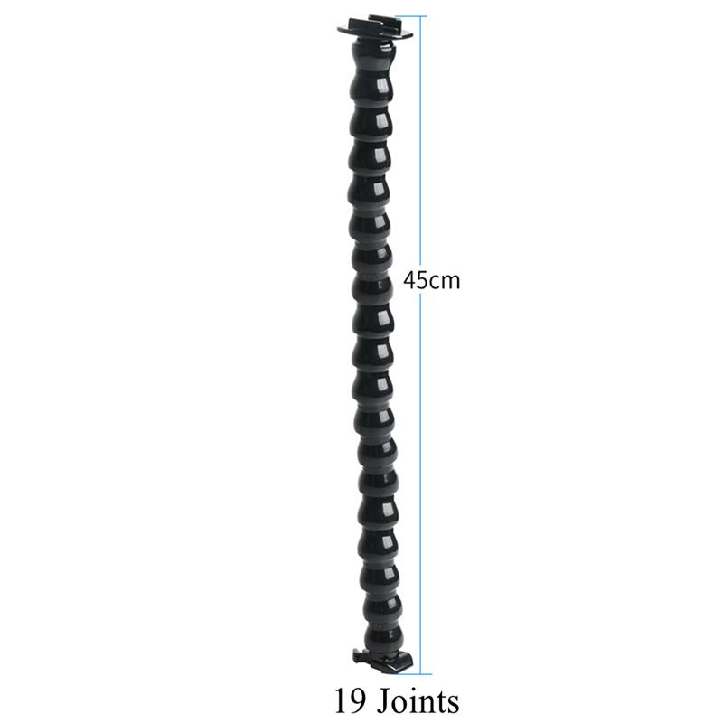 Flex Clamp Arm Mount With Adjustable Gooseneck Flexible Jaws Clip Bracket Holder For GoPro Hero 10 9 8 7 4 Action Camera Support