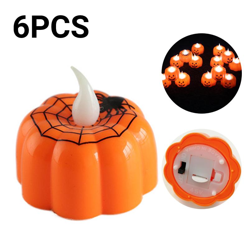 Мерцающие свечи, беспламенные перезаряжаемые светодиодные лампы, солнечные свечи, чайные лампы для спальни, гостиной, дома, бара, украшения на Хэллоуин