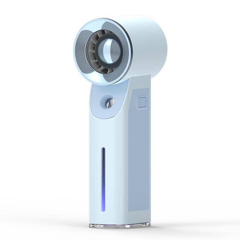 Mini Handheld Fan With Rechargeable Battery And Spray For Outdoor Activities