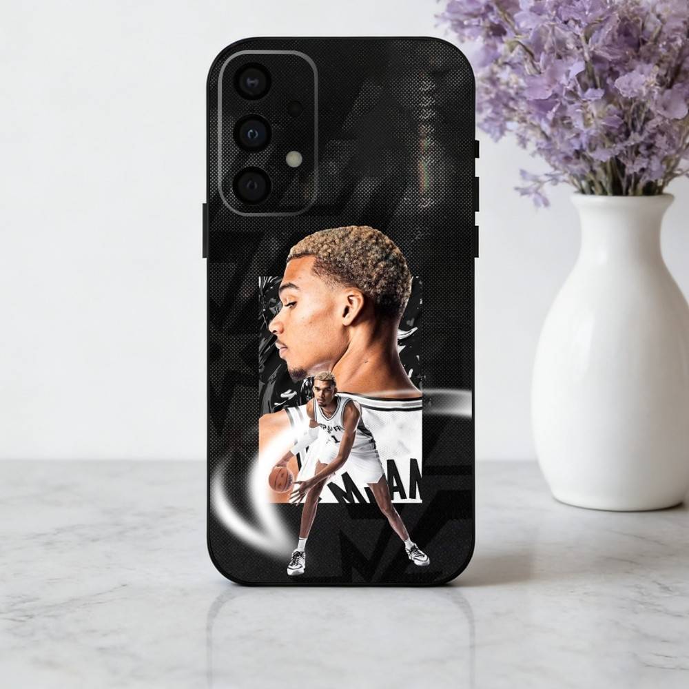 V-Victor-R Renowned SPORT W-Wembanyama-A Phone Case For Samsung Galaxy A73,A72,A71,A70,A53,A52,A51,Soft Silicone Black Cover