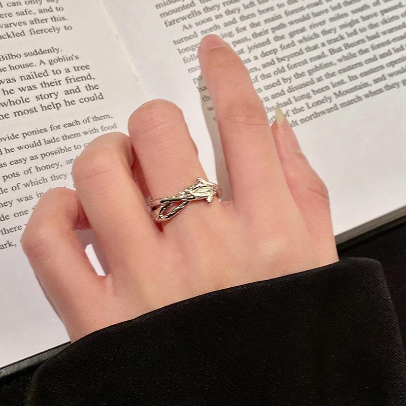 Thorns Rose Ring Women'S Niche Design High Sense Fashion Personality Opening Adjustable Index Finger Ring Set Ring