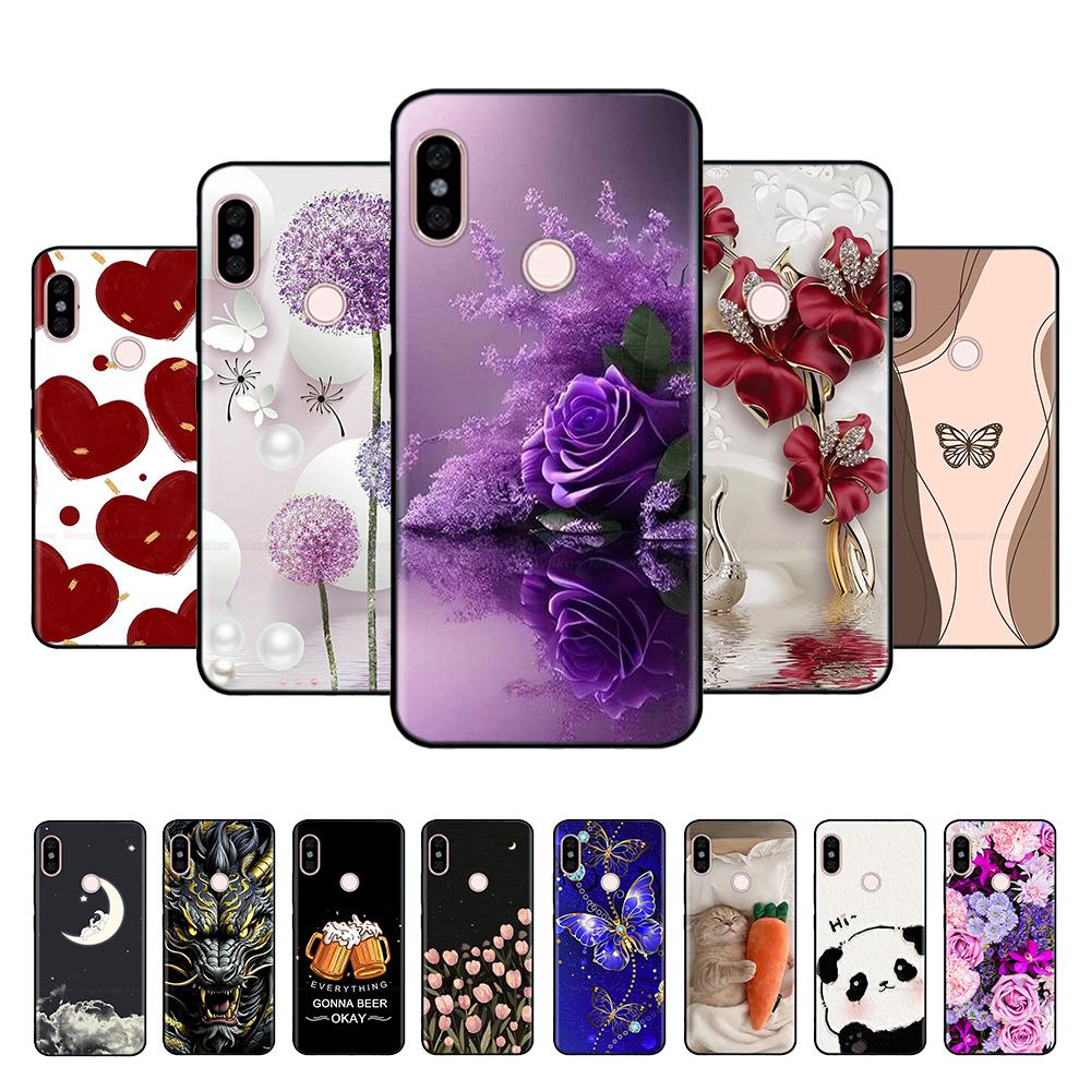 Роскошный чехол для Redmi Note 5 Pro С рисунком Полная защита Мягкий жидкий силикон Мультяшная обложка для Xiaomi Redmi Note 5 Pro Note5