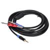 TC195BULS01 Кабель-адаптер 3,5 мм на двойной 1/4 дюйма монофонический аудио для аудиооборудования 3 м