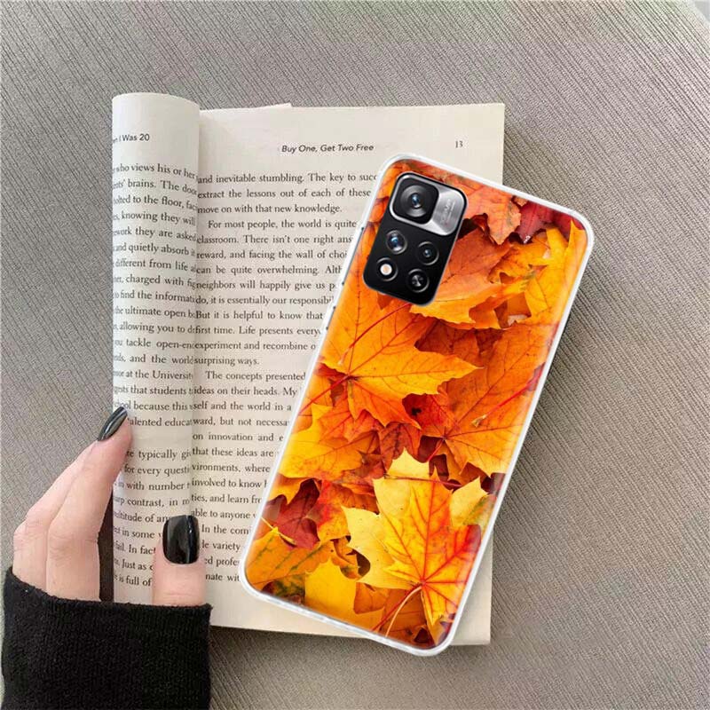 Осенние листья, красные кленовые листья Чехол для телефона Для Xiaomi Redmi Note 14 Pro 12 Plus 12S 10 11 Pro 4G 5G 9T 9S 8T 10S 11T 11S 11E 9 8