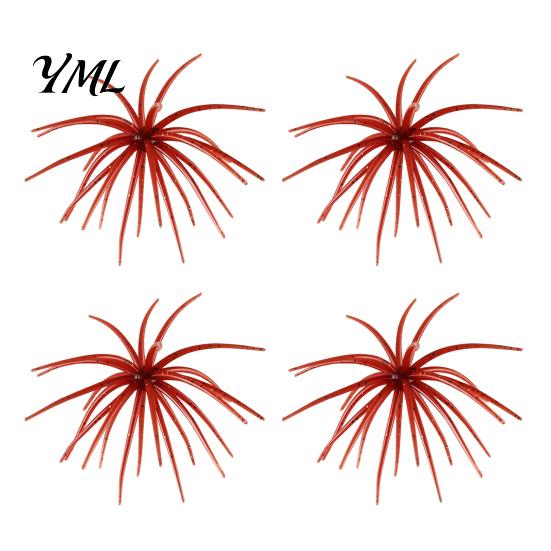 Elastic Soft Baits for Saltwater Floating Sea Urchin Lures, Highly TPE Bionic Fishing Baits, Finesse Lures Weed Lines Flexible Realistic Tentacles