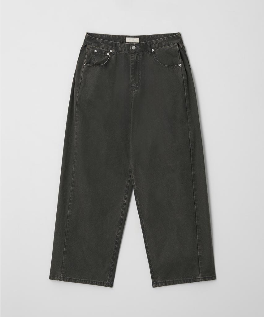 BILLIANT Side Tuck Wide Pants Dark Khaki