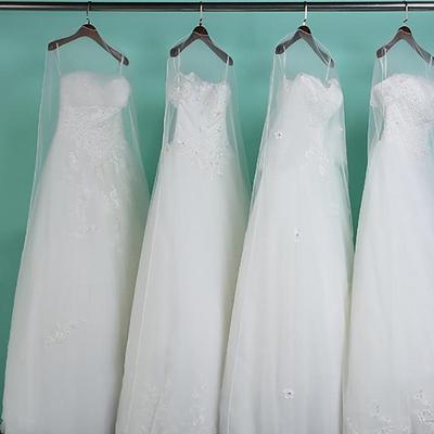 Длинный прозрачный мягкий тюль пылезащитный чехол для домашней одежды свадебного платья протектор