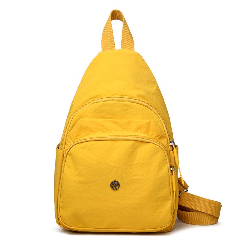 Многофункциональная нагрудная сумка для женщин, дорожный рюкзак, однотонная сумка через плечо