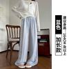 Tencel Linen Wide-leg Pants Women's Summer Thin High-waisted Drape Loose Casual Pants Thin Drape Small Straight-leg Pants