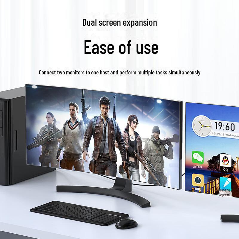 Кабель-адаптер Biyaz 4K DP-HDMI – «папа-папа» для подключения компьютера к телевизору