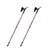Nite (Night Kogei) Made In Japan Aluminum Two-Section Telescopic Nordic Walking Poles, Two-Pole 14, S-Type, Set of 2, Red, NWP-2140808
