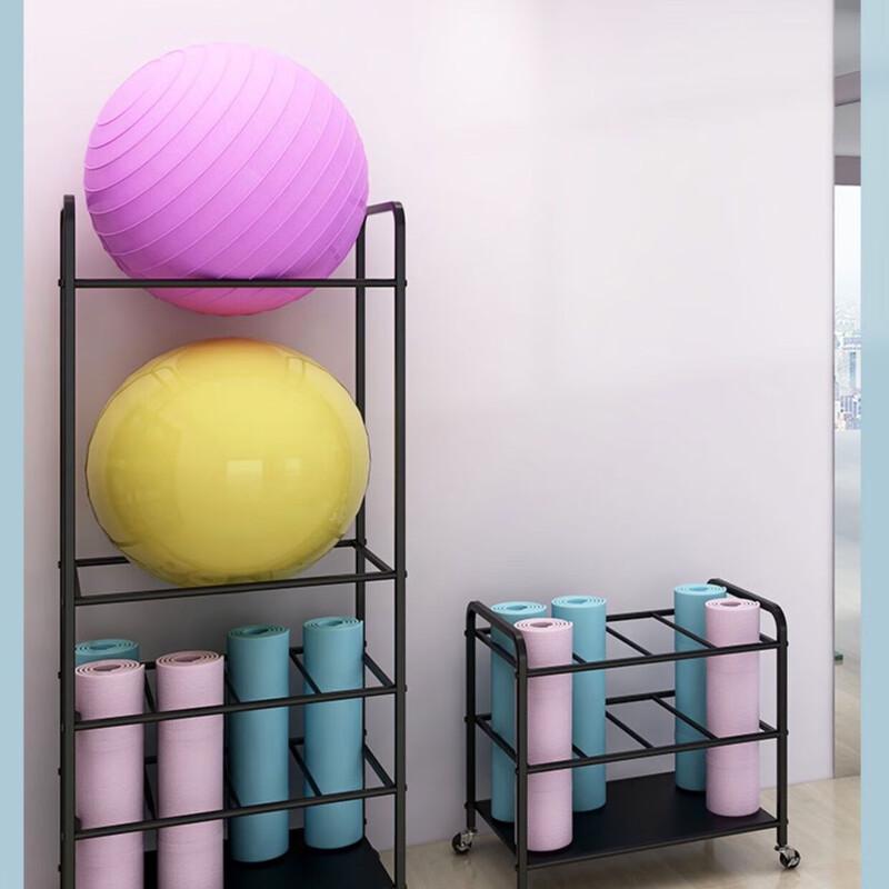Yoga Mat Storage Rack with Wheels