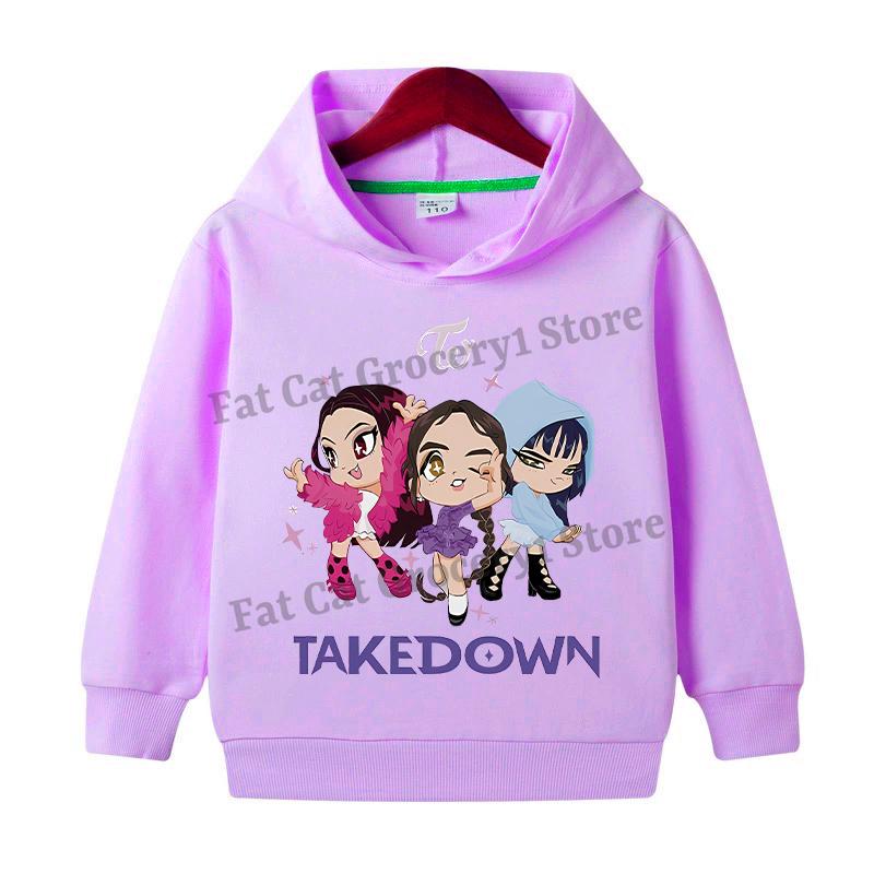 K-pop Толстовки Охотник на демонов для девочек и мальчиков Аниме Руми Мира Зои Свитшот Детский Весенне-осенний Пуловер с Длинными Рукавами Детская Одежда