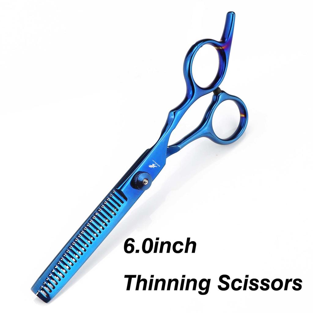 6 Inch Tooth Scissors Flat Scissors for Barbers and Hairdressers Special Fine Scissors for Thinning Haircuts and Hair