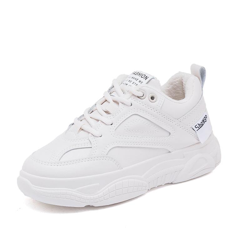 Белая женская обувь, новые массивные кроссовки для женщин, вулканизированная обувь на шнуровке, повседневная модная обувь для пап, кроссовки на платформе, корзина