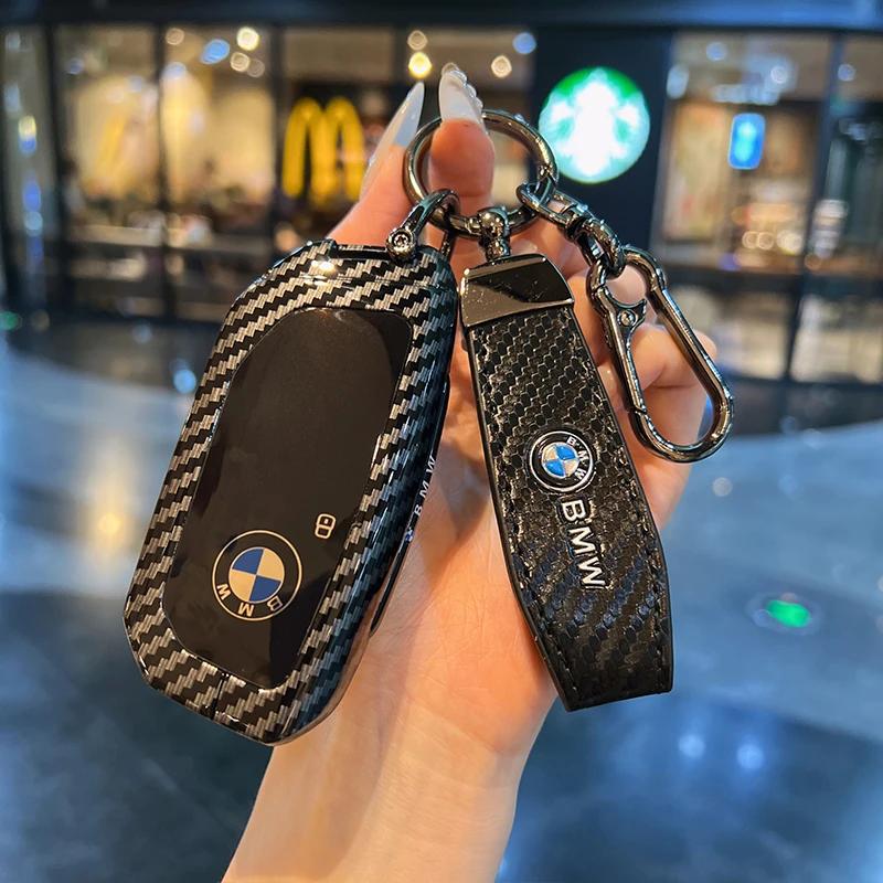 Car Key Fob Case Cover for BMW Display LCD 8 7 6 Series X3 X4 X5 X7 G01 G02 G05 G07 G11 G12 G30 G31 G32 Key Protective Shell XV1