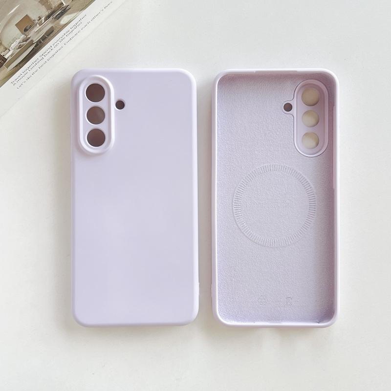 Магнитный чехол из жидкого силикона для Samsung Galaxy S26 S25 Ultra S24 S23 S22 Plus A16 A54 A55 A56 5G, ударопрочный мягкий чехол