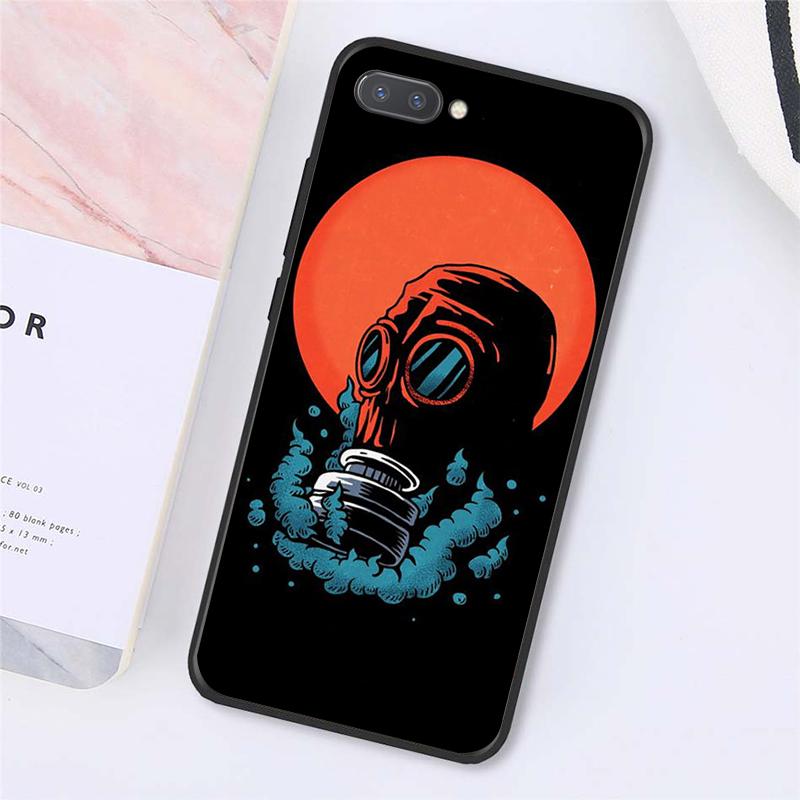 DJ Man Неоновая Маска Противогаз Мальчик Чехлы Для Телефонов Для Huawei Honor 7C 7A 8X 9X 8A 10i 20S 8C 8S 9A 9S 10X lite