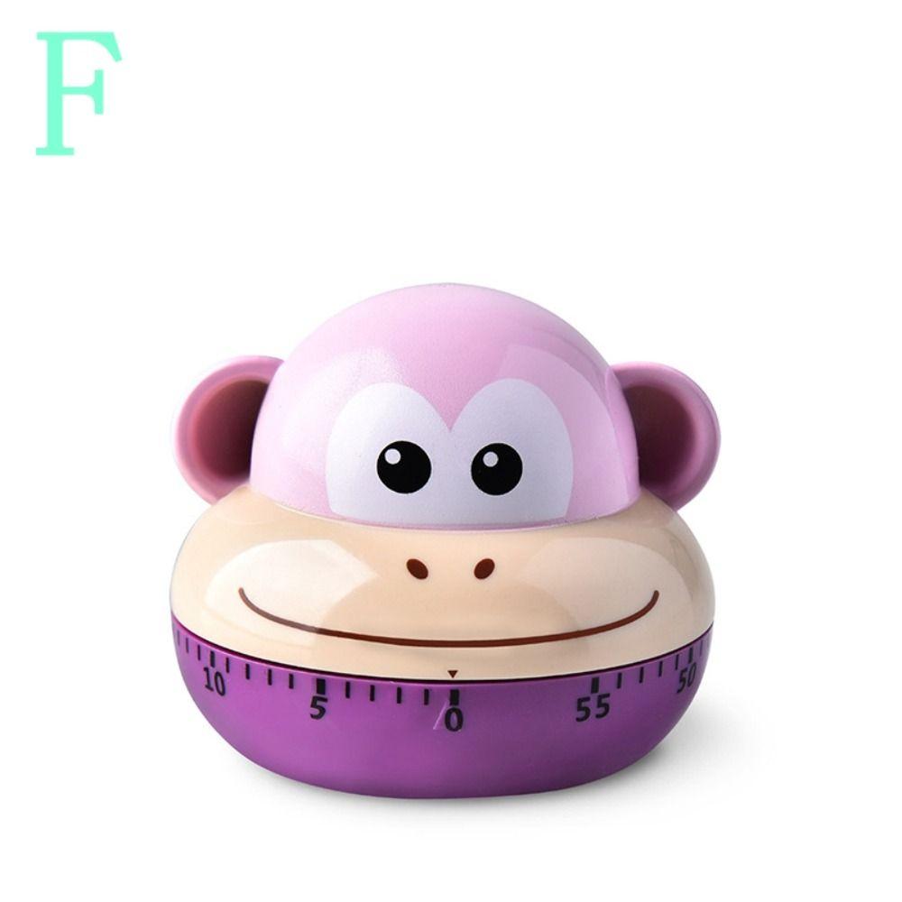 60Minutes Cooking Timer Cartoon Time Management Tool Easy To Operate Animal Mechanical Timer Adult