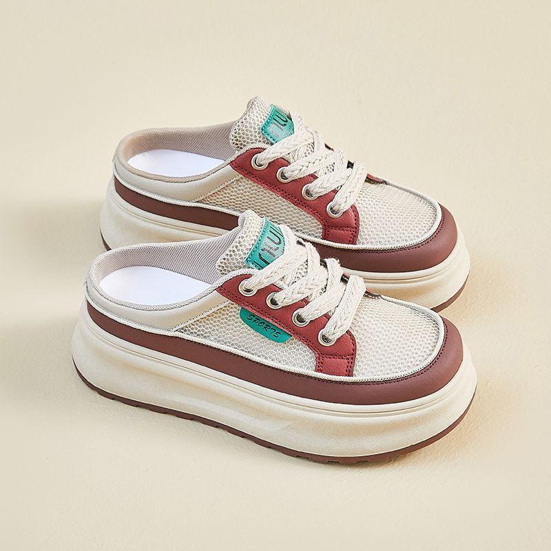 Thick-soled high-end new summer breathable sports shoes niche lightweight board shoes