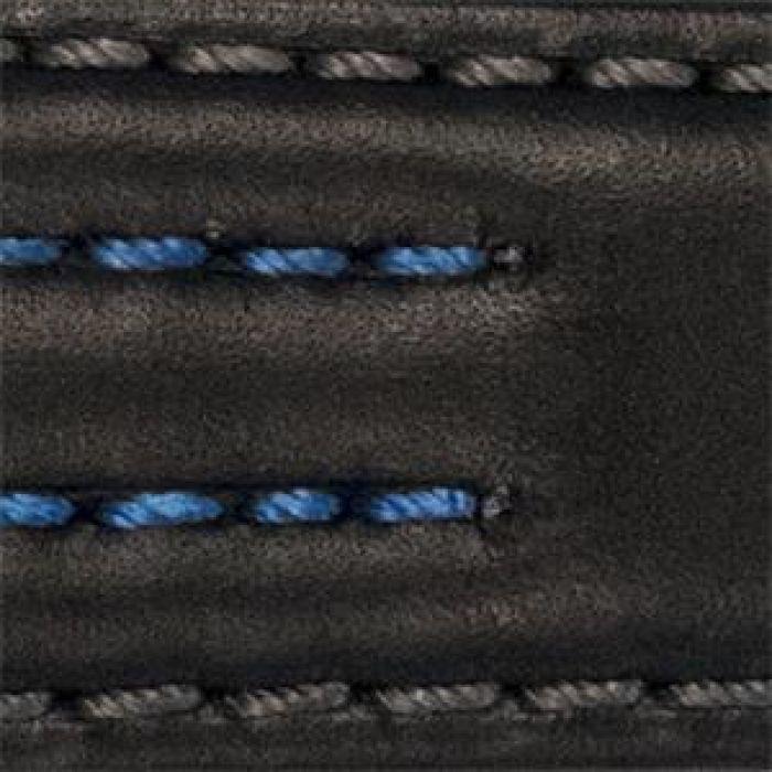 Bracelet de montre - MY-MONTRE - Olympic - cuir de veau lisse semi-mat - coutures contrastées - rembourrage 3,5 mm