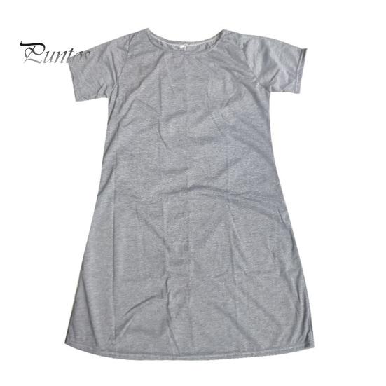 Летнее мини-платье с короткими рукавами, А-силуэтом, круглым вырезом, однотонное, длиной выше колена, простое короткое платье для свиданий, пляжное вечернее платье