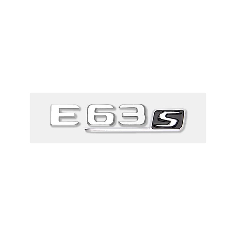 E63S logo badge car stickers for Mercedes Benz E63 refitted Eclass 6.3AMG fender side labelflag new old rear trunk displacement IY0