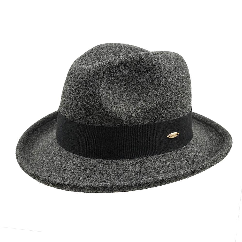 New Fedoras Hats Men'S Vintage Black Felt Wide Brim Jazz Hats Man For Men Women Fedora Gentleman Caps Jackson Hat
