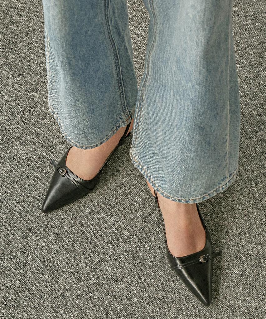 Ashgray Studios A143J Merlin Strap Slingback Heels
