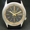 Б/У винтажные мужские часы SEIKO 5 AUTOMATIC JAPAN с черным циферблатом a435018-2 R122-a435018