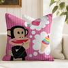 Funny PPaul FFrank Cushion Cover Eco Linen Pillow Case DoubleSided Print Breathable Durable Zipper Home Decor Gift