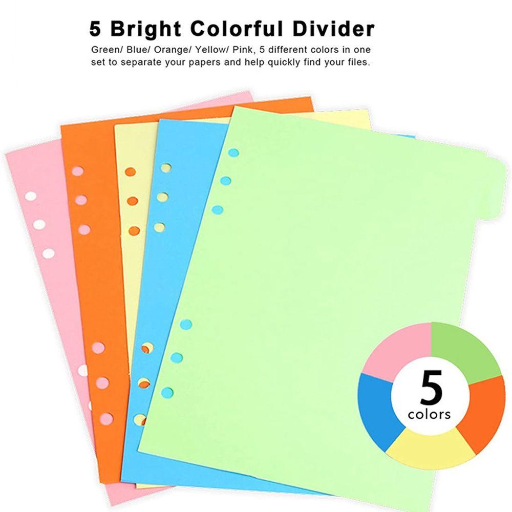 Classified Lables Refill Papers Planner Binder Dividers Index Divider Index Pagination A5 A6 A7