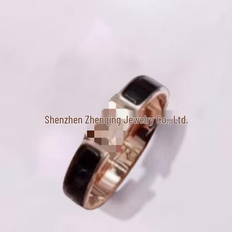 Эмалевый браслет с буквой H, покрытый 18 каратным золотом - Классическая мода, Различные цвета, Идеально для пар